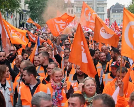 France-Wide Protest Demonstrations Witnesses Massive Crowds Marching Across France